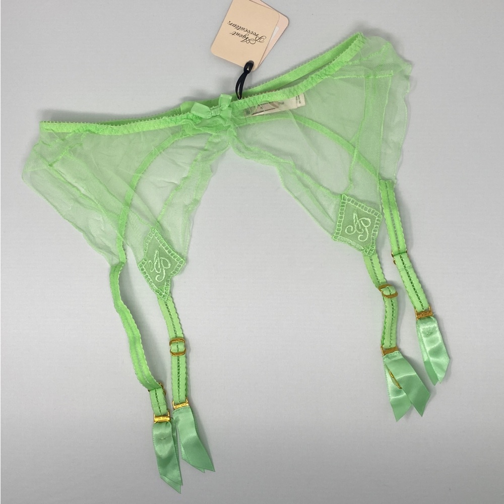 Agent Provocateur Casper Mint Green Suspender AP4 Large NWT - Picture 6 of 10